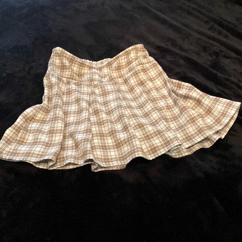 Gingham Plaid Skirt